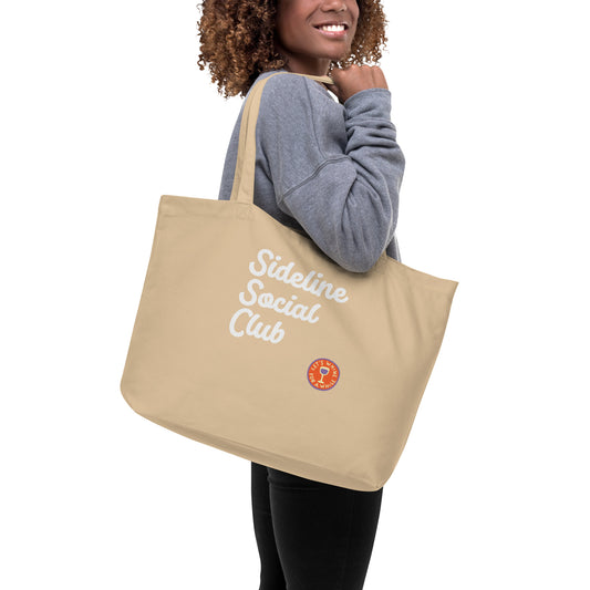 Sideline Social Club Large organic tote bag