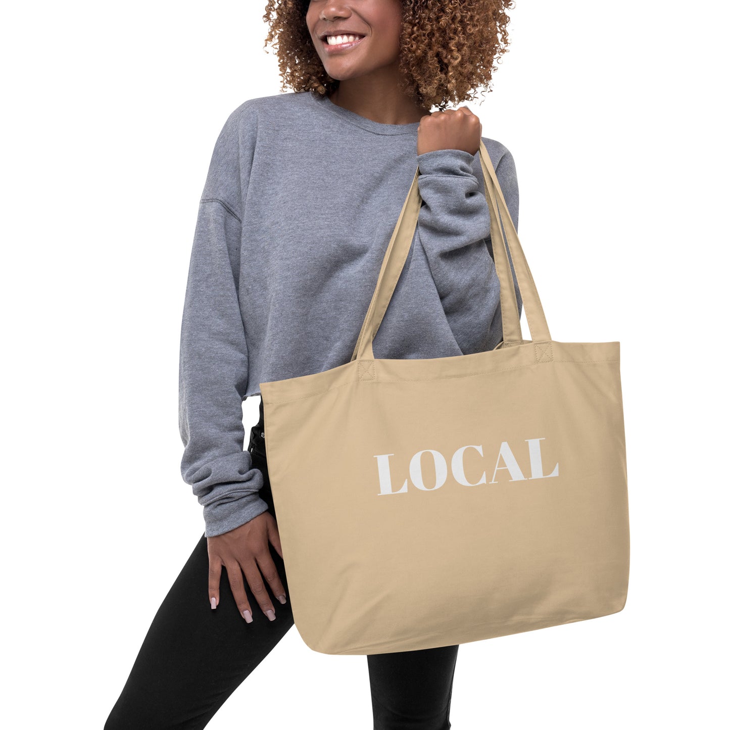 Large Local organic tote bag