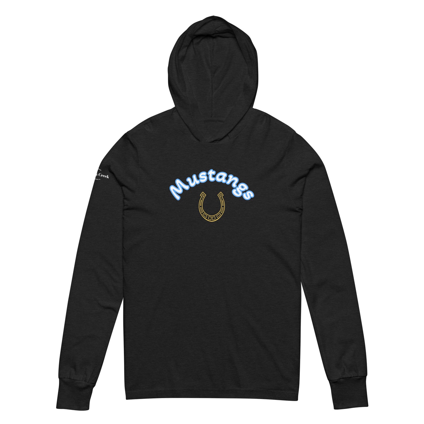 Adult Unisex Mustangs Hooded long-sleeve tee