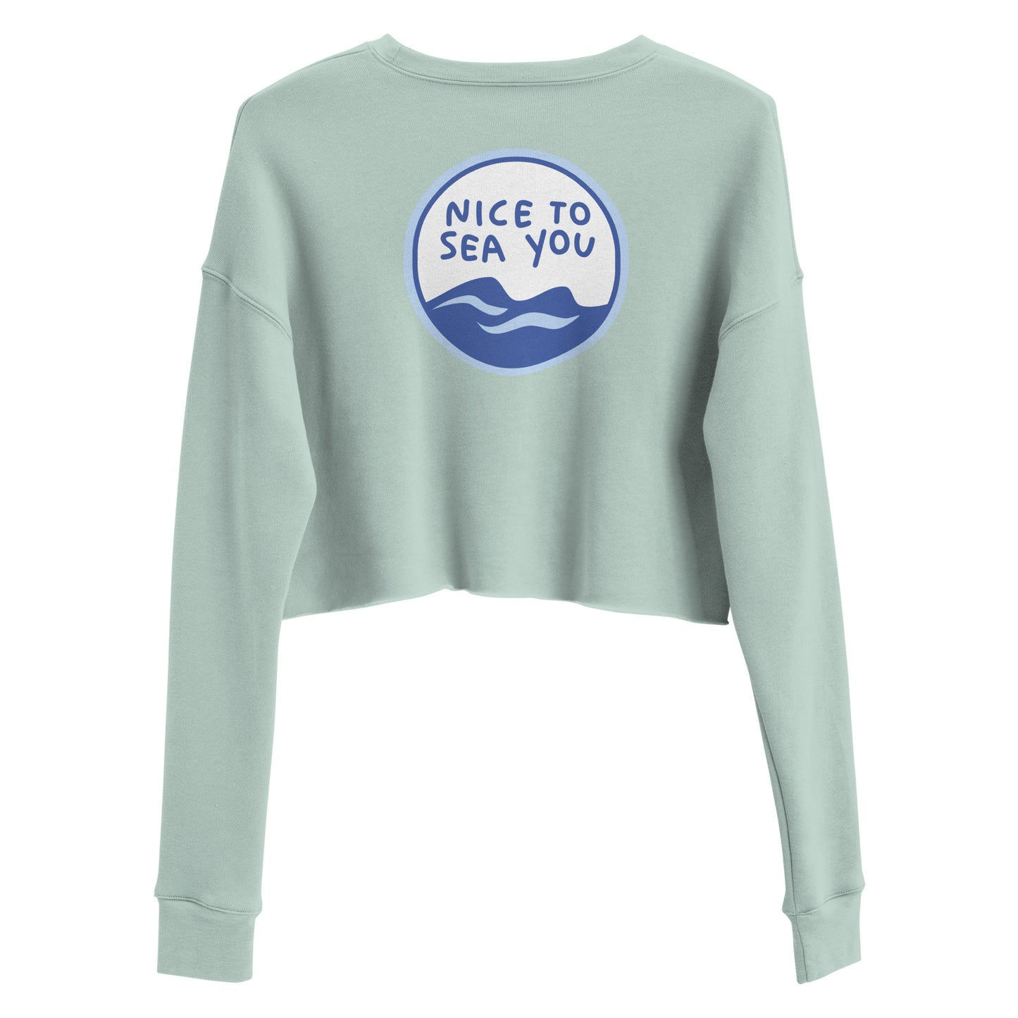 Adult Women's Nice to Sea You Crop Sweatshirt