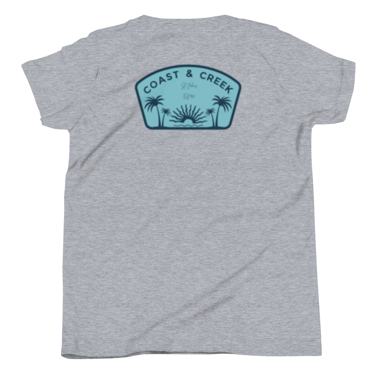 Youth Short Sleeve T-Shirt Teal Logo