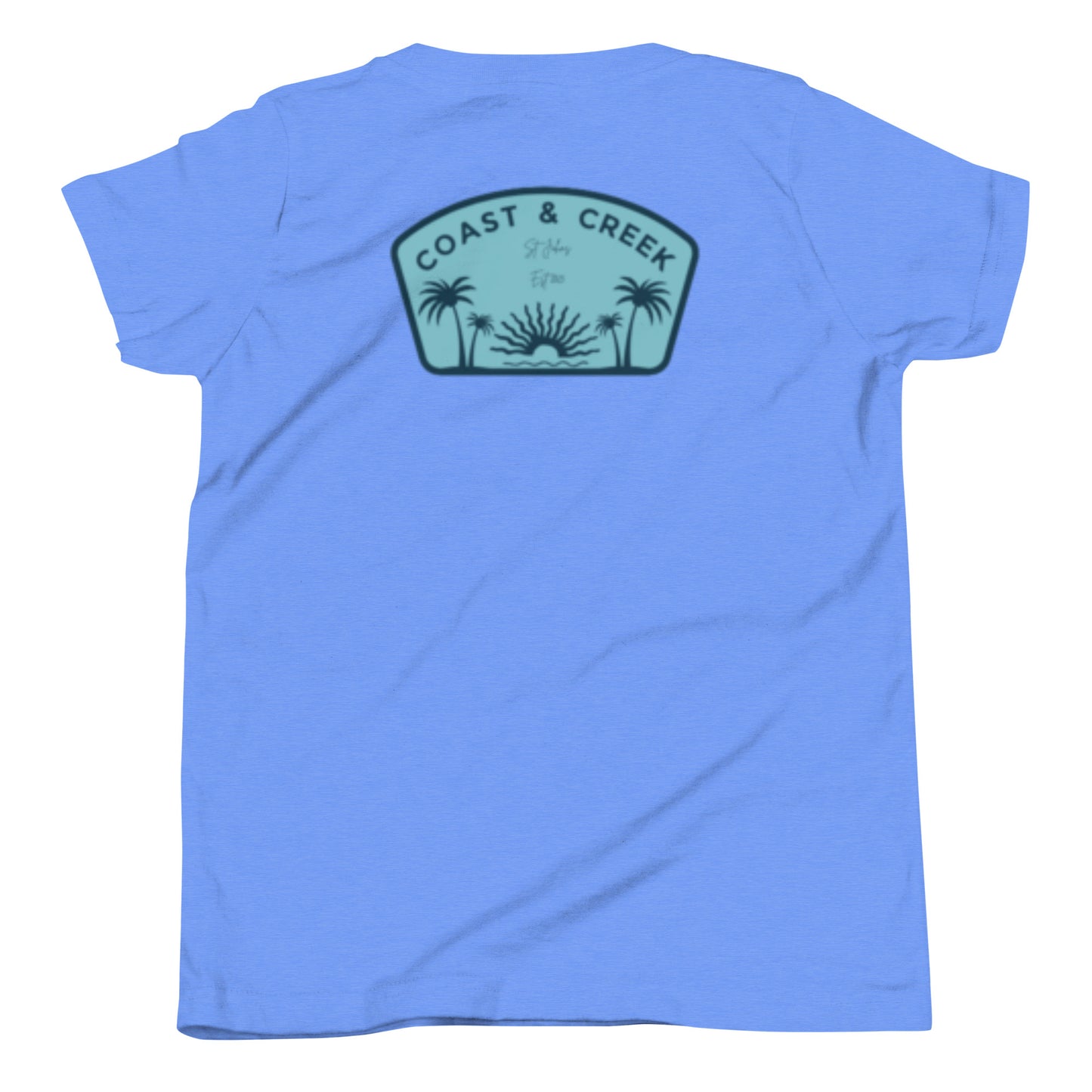 Youth Short Sleeve T-Shirt Teal Logo