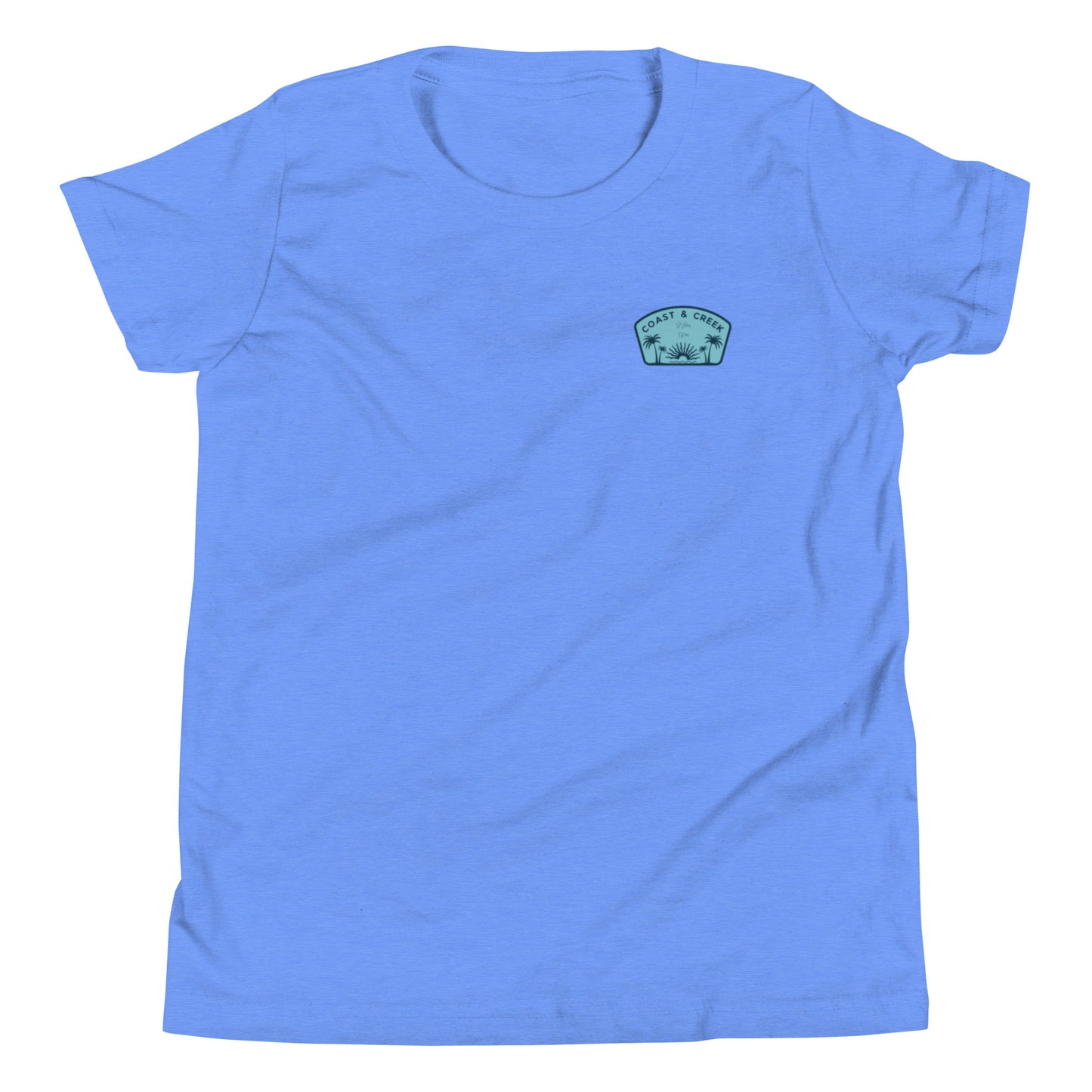 Youth Short Sleeve T-Shirt Teal Logo