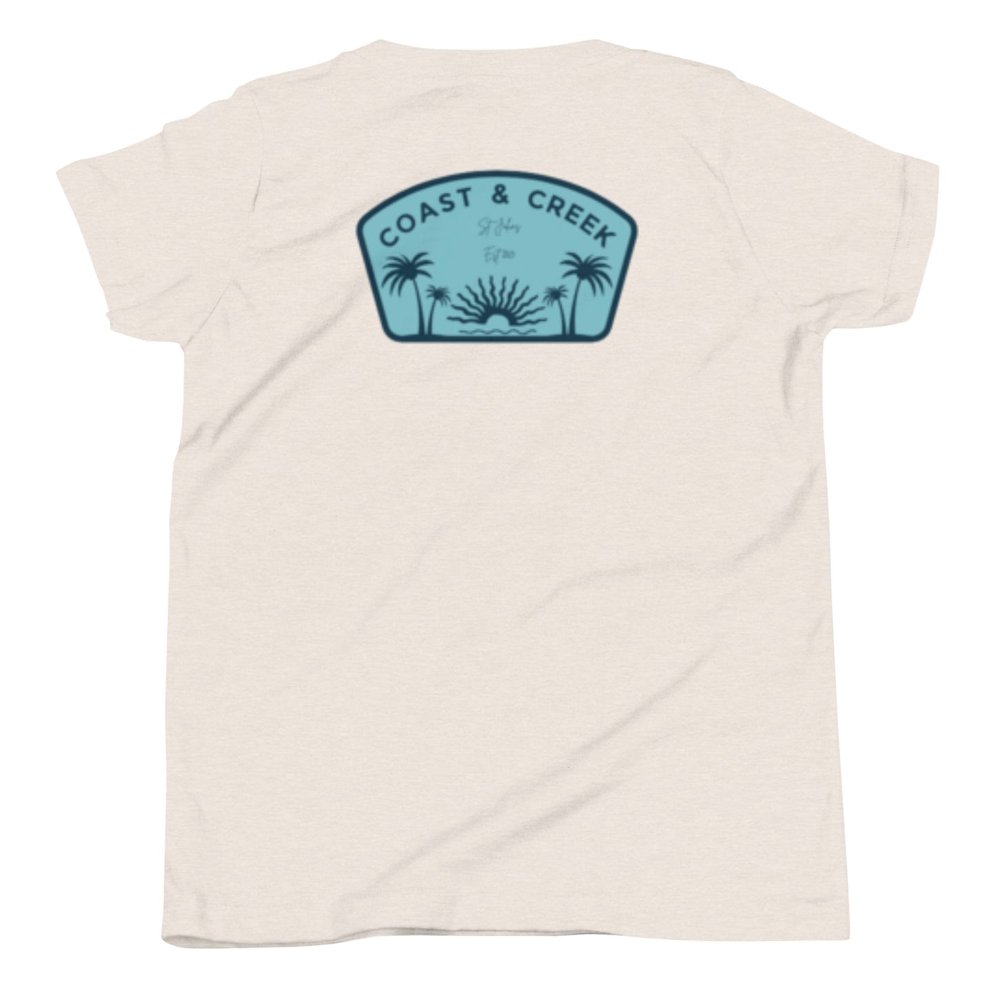 Youth Short Sleeve T-Shirt Teal Logo