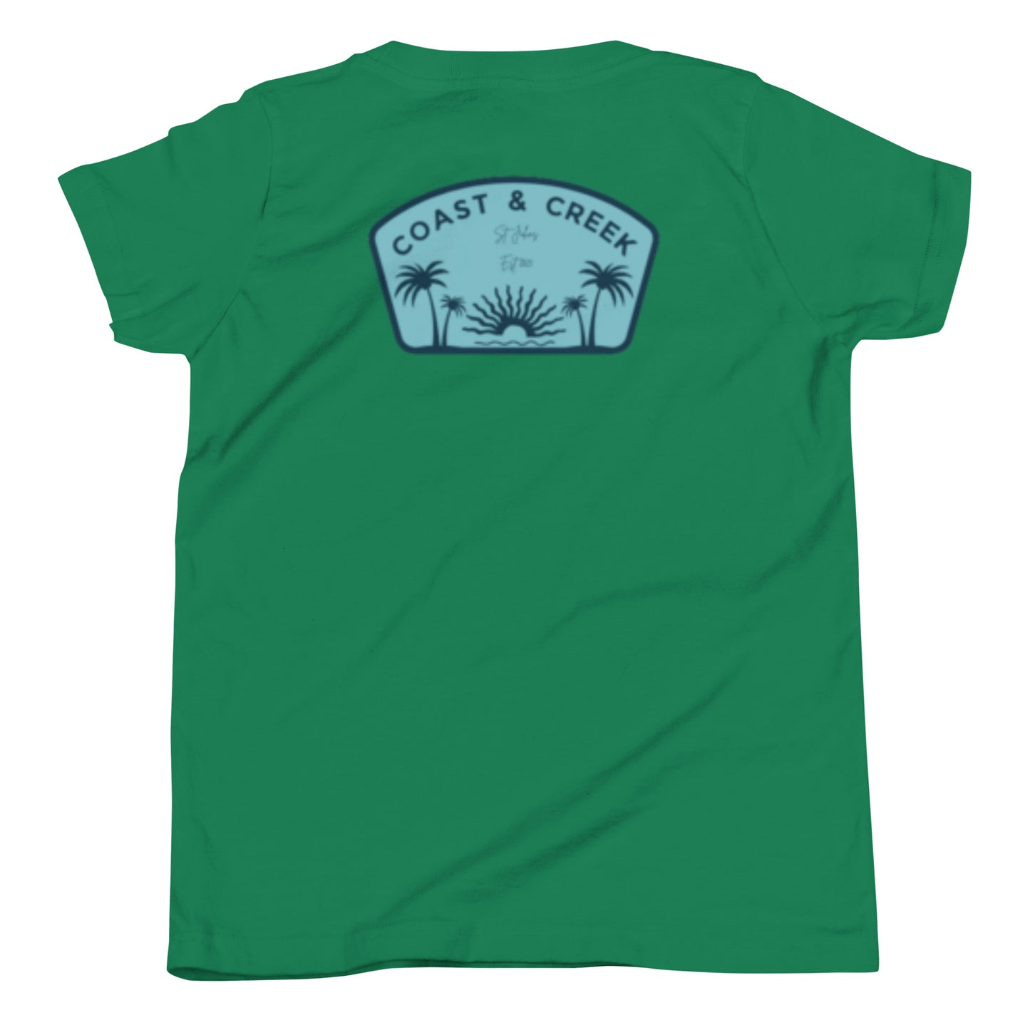 Youth Short Sleeve T-Shirt Teal Logo