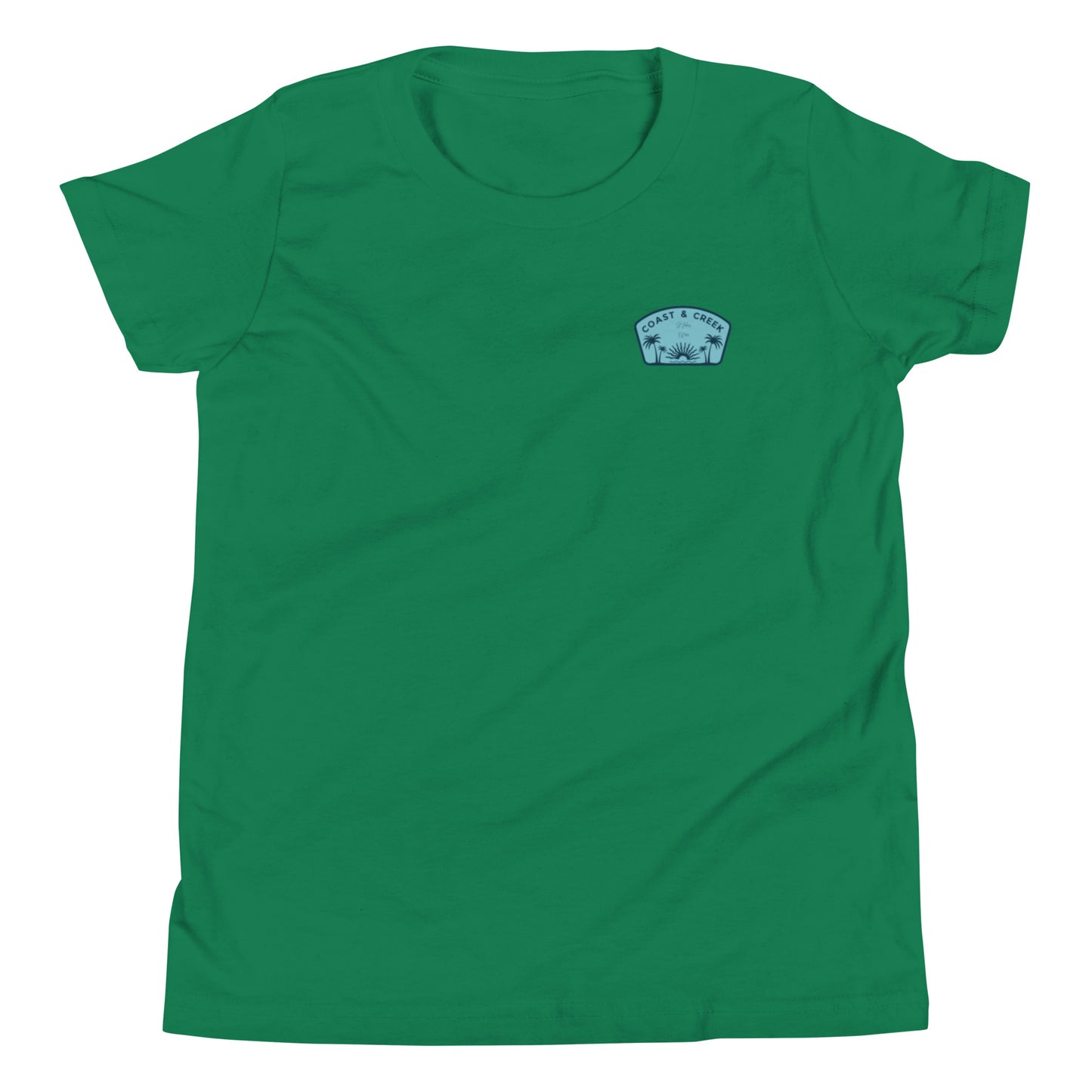 Youth Short Sleeve T-Shirt Teal Logo