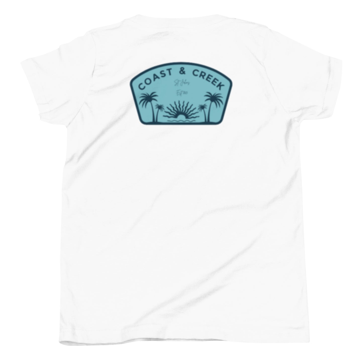 Youth Short Sleeve T-Shirt Teal Logo