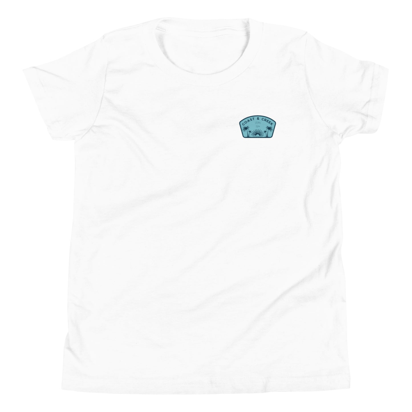 Youth Short Sleeve T-Shirt Teal Logo